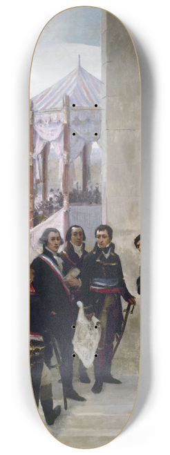 Henri Gervex - Federation Day 1790, The Convention 1792 8.25 inch art skate deck