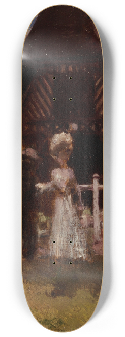 Henri Gervex - tude pour un tableau non identifi, montrant lhippodrome de Deauville) 8.25 inch art skate deck