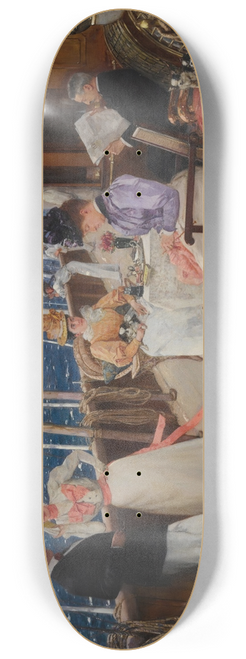 Henri Gervex - Yachting in the Archipelago 8.25 inch art skate deck