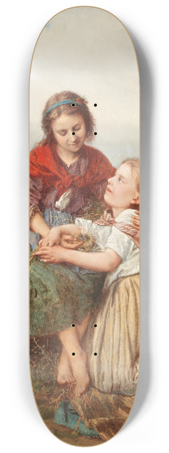 Henri Joseph Campotosto - Siblings with a Birds Nest 8.25 inch art skate deck