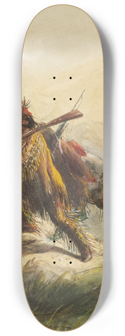 Alfred Jacob Miller - After the Battle; The Scalp Lock 8.25 inch art skate deck