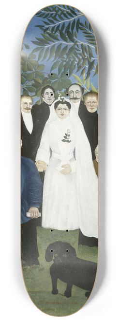 Henri Rousseau - The Wedding Party 8.25 inch art skate deck