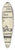 Charles Dana Gibson - A peach crop 39.3 inch art pintail longboard deck