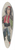 Elmer Weise - Fan Dancer Marionette 39.3 inch art pintail longboard deck