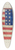 Fred Hassebrock - Quilt  Top Star and Flag Design 39.3 inch art pintail longboard deck