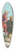 French School - Rococo Chinoiserie 39.3 inch art pintail longboard deck