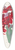 Georgia OKeeffe - RedCanna 39.3 inch art pintail longboard deck