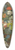Gottlob Michael Wentzel  - Floral still life with a view of Castel Gandolfo 39.3 inch art pintail longboard deck