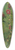 John La Farge - Red Hollyhocks 39.3 inch art pintail longboard deck