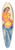 Karl Wiener - Weiblicher Halbakt II 39.3 inch art pintail longboard deck