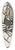 Maurice Leroy - Le poisson dargent 39.3 inch art pintail longboard deck