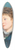 Roberto Bompiani - Portrait de jeune femme 39.3 inch art pintail longboard deck