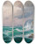 Triptych art skateboard deck of Max Jensen Stormy Sea Before A Rocky Coast by Max Jensen (1860-1907)