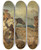 Triptych art skateboard deck of Hans Makart Entwurf Zum Festzug 1879 Jagdgruppe Mit Beutewagen by Hans Makart (1840-1884)