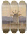 Triptych art skateboard deck of Frederic Leighton The Mountains Of Asia Minor From Rhodes by Frederic Leighton (1830-1896)