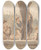 Triptych art skateboard deck of Paul Sandby River Ferry With Many Passengers And Animals by Paul Sandby (1731-1809)