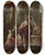 Triptych art skateboard deck of Johann Andreas Herrlein Aeneas Arriving In Latium by Johann Andreas Herrlein