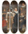Triptych art skateboard deck of Bartholomeus Van Der Helst Militia Company Of District Viii Under The Command Of Captain Roelof Bicker by Bartholomeus van der Helst (1613-1670)