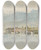 Triptych art skateboard deck of Charles Gore Isola Bella Lago Maggiore by Charles Gore (1729-1807)