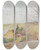 Triptych art skateboard deck of Jacek Malczewski Angel With Tobias by Jacek Malczewski (1854-1929)