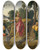 Triptych art skateboard deck of Workshop Of Francesco Granacci Saint John The Baptist Bearing Witness by Workshop Of Francesco Granacci (1469-1543)