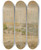 Triptych art skateboard deck of Juliusz Kossak View Of Taurw In Podole by Juliusz Kossak (1824-1899)
