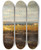 Triptych art skateboard deck of Carl Spitzweg Flachlandschaft Im Vorgebirge by Carl Spitzweg (1808-1880)