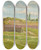 Triptych art skateboard deck of Franz Gerasch Die Hernalser Linie In Wien by Franz Gerasch (1826-1906)