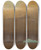 Triptych art skateboard deck of Frederic Edwin Church Iceberg Newfoundland by Frederic Edwin Church (1826-1900)