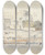 Triptych art skateboard deck of Edward Lear Negadeh 145 Pm 17 January 1867 by Edward Lear (1812-1888)