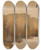 Triptych art skateboard deck of Sir Edwin Henry Landseer Three Sheep At Rest by Sir Edwin Henry Landseer (1802-1873)