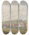 Triptych art skateboard deck of Isaac Weld Walls Of Rome The Aurelian Wall With The Pyramid Of Cestius by Isaac Weld (1774-1856)