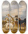 Triptych art skateboard deck of Workshop Of David Teniers The Younger A Hunter With Eight Hounds by workshop of David Teniers the Younger (1610-1690)