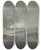 Triptych art skateboard deck of William James Mller Landscape With Windmill by William James Muller (1812-1845)