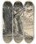 Triptych art skateboard deck of Francis Seymour Haden The Holly Field by Francis Seymour Haden (1818-1910)