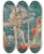 Triptych art skateboard deck of Sir Edward Coley Burnejones The Passing Of Venus by Sir Edward Coley Burne-Jones (1833-1898)