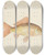 Triptych art skateboard deck of Frank Edward Clarke Carassius Auratus Goldfish by Frank Edward Clarke (1849-1899)