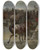 Triptych art skateboard deck of Jozef Chelmonski Horse Market In Balta by Jozef Chelmonski (1849-1914)