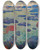 Triptych art skateboard deck of Nicholas Roerich Ready For The Campaign The Varangian Sea by Nicholas Roerich (1874-1947)