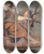 Triptych art skateboard deck of Pietro Da Cortona Chariot Of Venus by Pietro da Cortona (1596-1669)