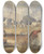 Triptych art skateboard deck of William James Mller An Eastern Encampment_2 by William James Muller (1812-1845)