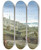 Triptych art skateboard deck of Paul Bril View Of Bracciano by Paul Bril (1554-1626)