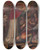 Triptych art skateboard deck of Giorgio Vasari Eugenio Iv Disembarks At Leghorn To Take Refuge In Florence by Giorgio Vasari (1511-1574)