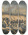 Triptych art skateboard deck of Vasily Vereshchagin Before The Attack At Plevna by Vasily Vereshchagin (1842-1904)