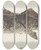 Triptych art skateboard deck of Frank Edward Clarke Aplodactylus Arctidens Nz Marblefish Or Keke by Frank Edward Clarke (1849-1899)