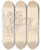 Triptych art skateboard deck of Sawrey Gilpin Hound Trial With Hounds Named by Sawrey Gilpin (1733-1807)