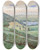 Triptych art skateboard deck of James Henry Moser Scoville Farm Cream Hillconnecticut by James Henry Moser (1854-1913)