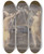 Triptych art skateboard deck of Franois Lafon Deux Enfants Levant Ensemble Une Grande Bote by Francois Lafon (1846-1920)