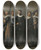Triptych art skateboard deck of Frans Hals Militia Company Of District Xi Under The Command Of Captain Reynier Reael Known As The Meagre Company by Frans Hals (1581-1666)