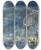 Triptych art skateboard deck of Konstantin Alexeevich Korovin Paris In Winter by Konstantin Alexeevich Korovin (1861-1939)
